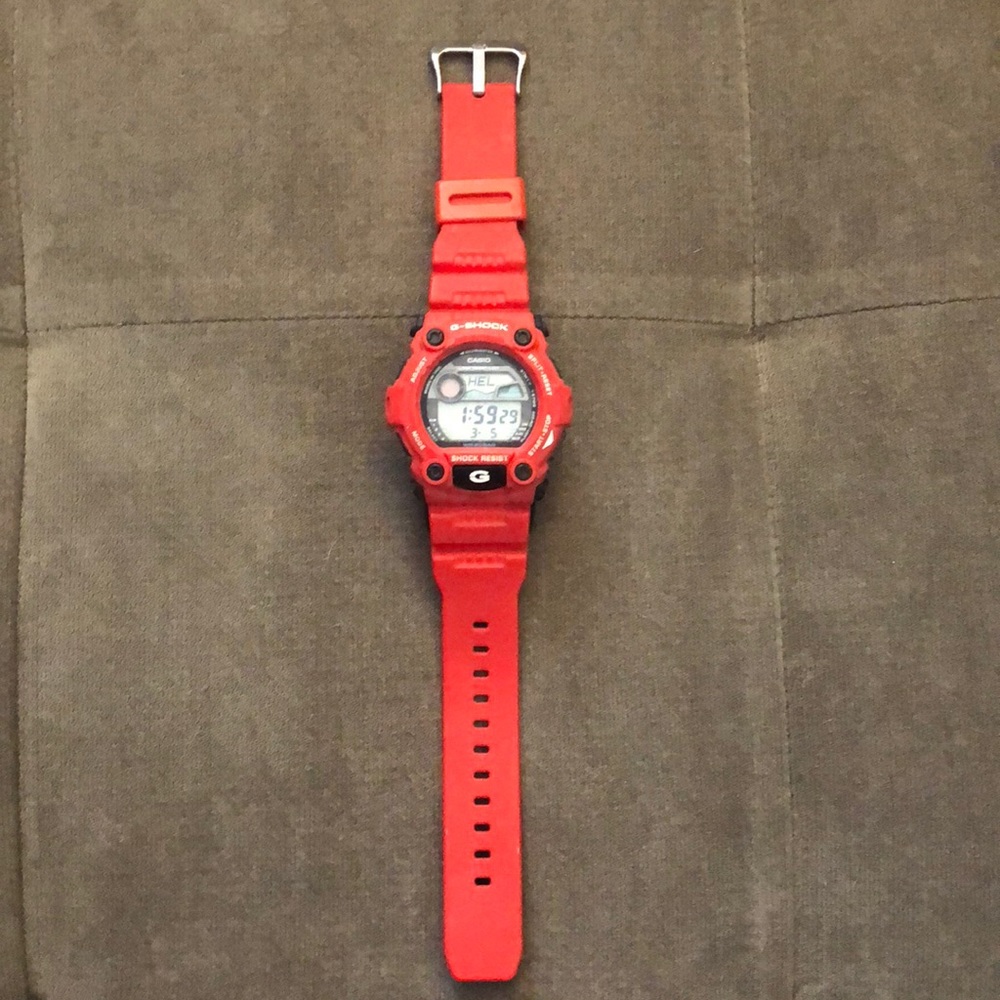 Red G-Shock watch